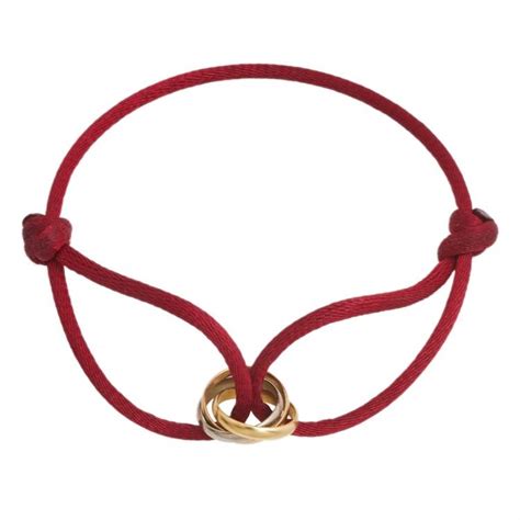 cartier bracelet red string price|cartier trinity bracelet red ribbon.